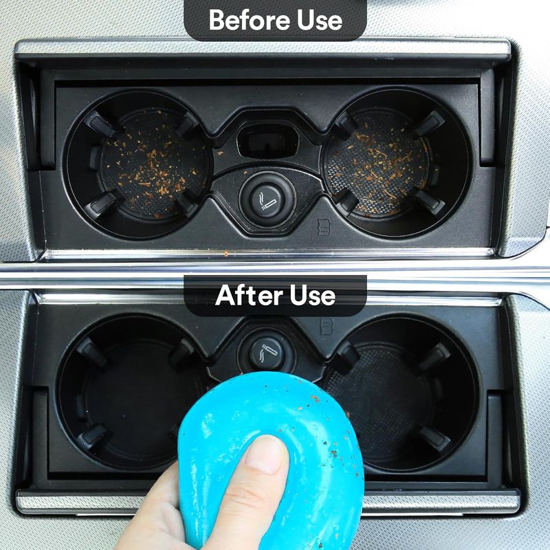 2Pack Car Cleaning Gel - Reusable Slime for Cars & Electronics - Blue