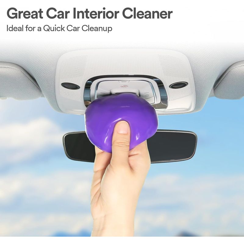 Car Cleaning Gel - Reusable Slime for Cars & Electronics -Purple