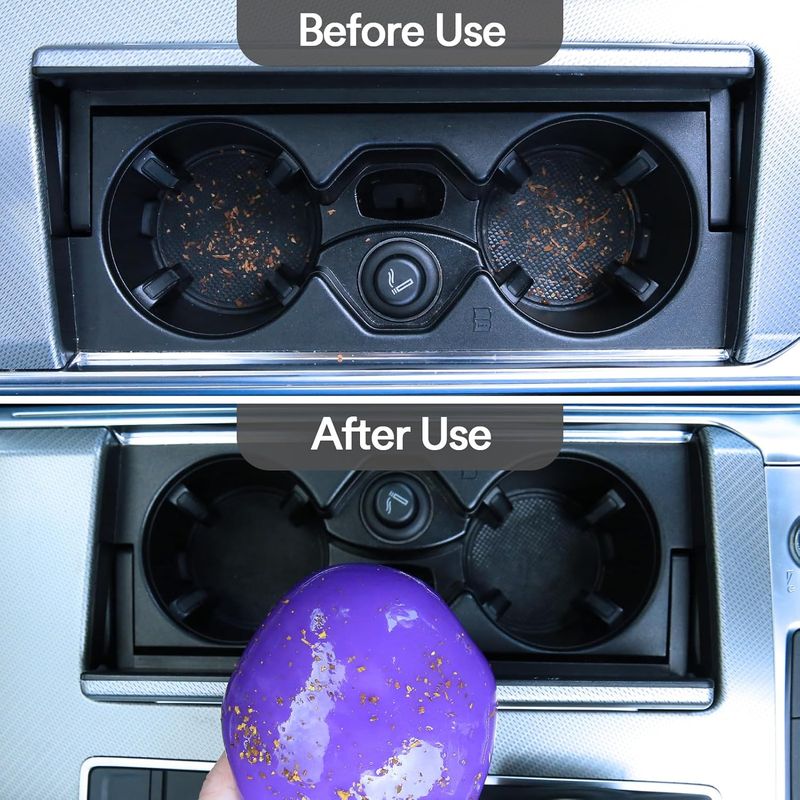Car Cleaning Gel - Reusable Slime for Cars & Electronics -Purple
