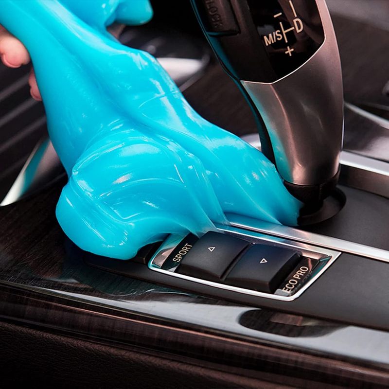 Car Cleaning Gel - Reusable Slime for Cars & Electronics - Blue