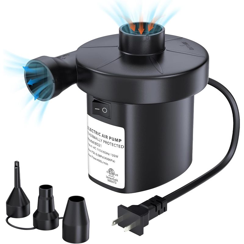 PULIDIKI Electric Air Pump: Fast Inflate & Deflate Made Simple  