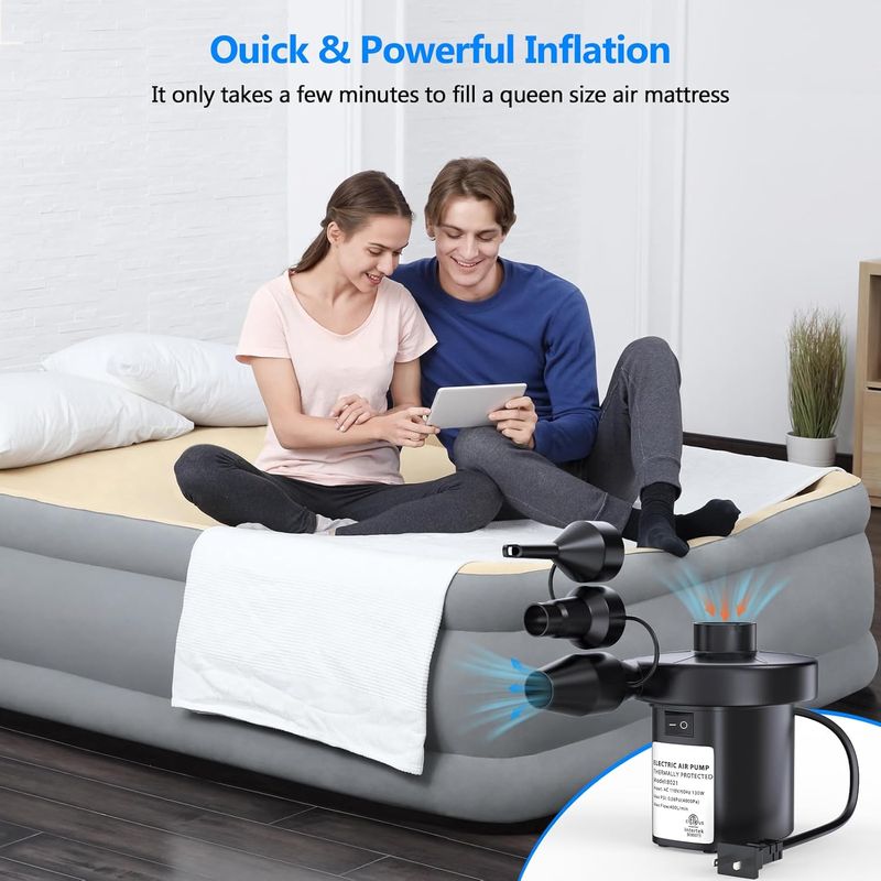 PULIDIKI Electric Air Pump: Fast Inflate & Deflate Made Simple  
