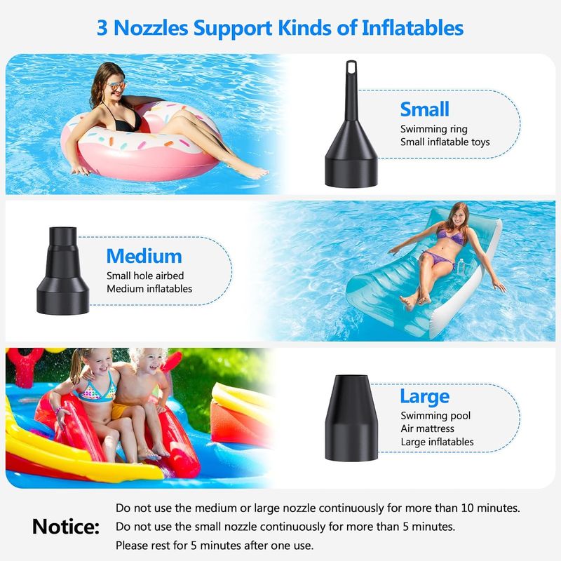 PULIDIKI Electric Air Pump: Fast Inflate & Deflate Made Simple  